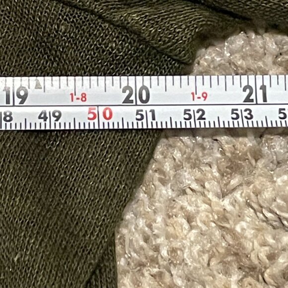 NWT Olive 100% Linen Sheer T Shirt Made in Italy Italian Size 44 -US medium - Picture 11 of 11